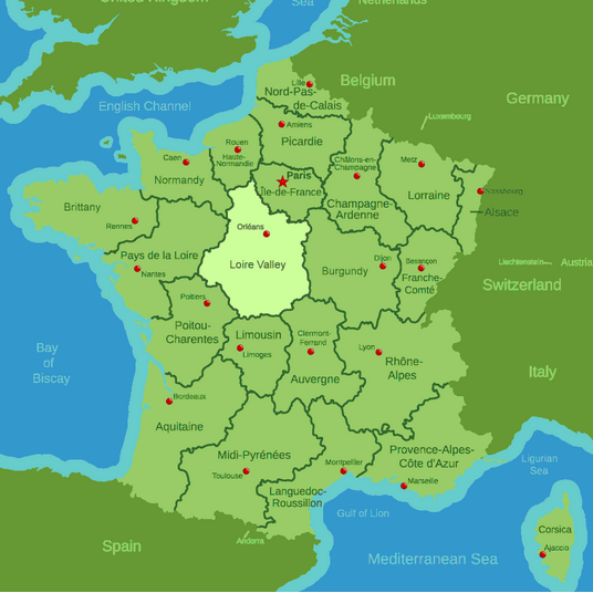 loire valley france map