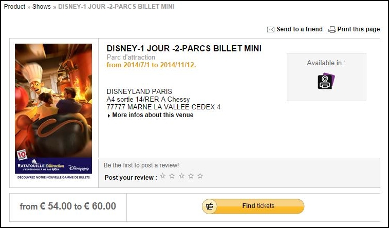 Cheap tickets to Disneyland, Paris - how to save at least 20€ per ...