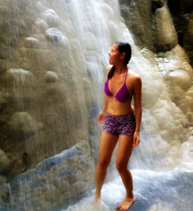 waterfall girl thailand