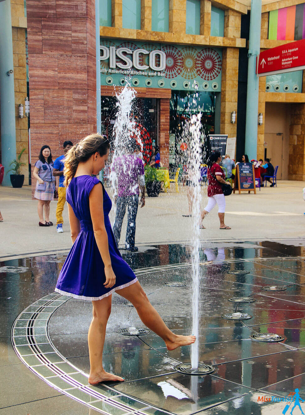 9 sentosa island singapore fountain