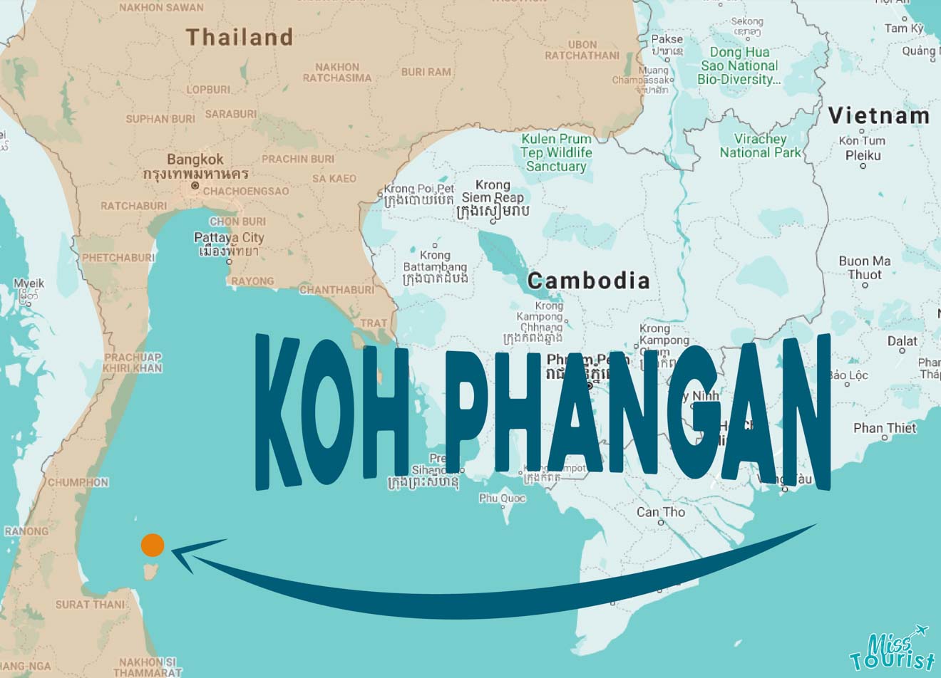 koh phangan map