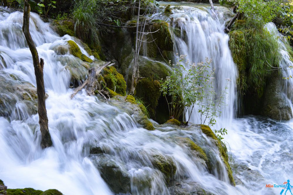 Waterfalls in Plitvice lakes