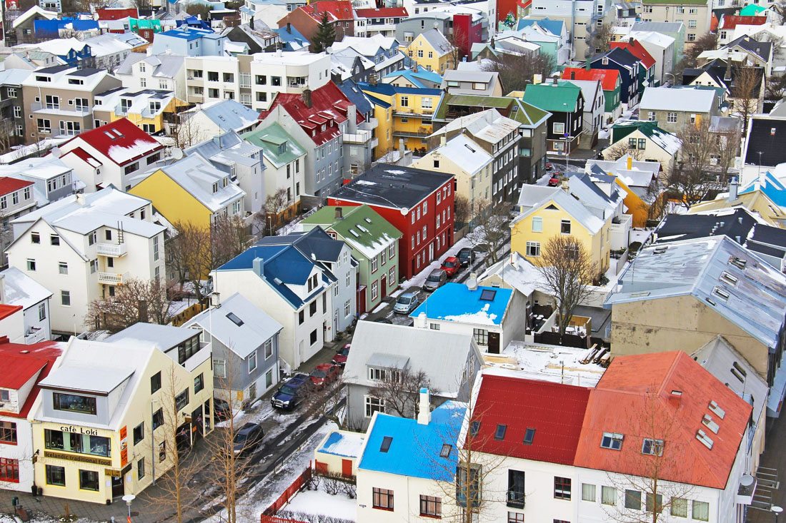 Reykjavik city view