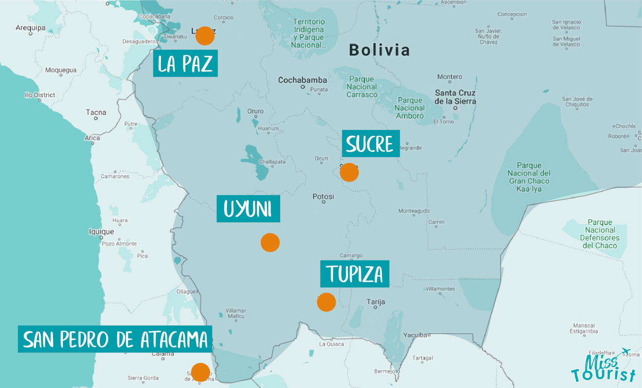 salar de uyuni map