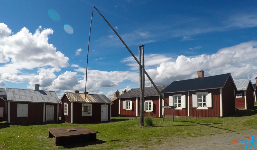 gammelstad red wooden houses