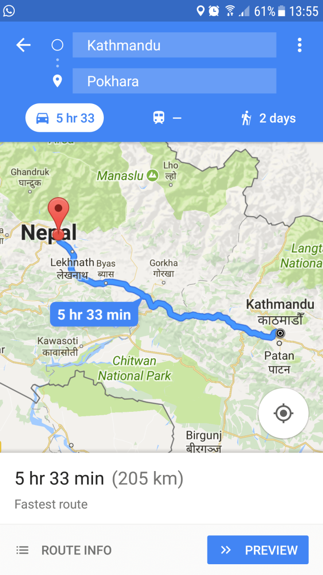 4.8 from kathmandu to Pokhara how to get