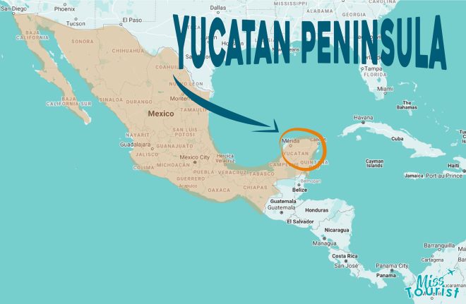 where is yucatan peninsula