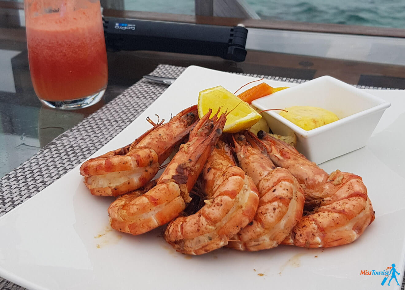 3 Amazing Resorts in the Maldives Bandos Food Shrimp
