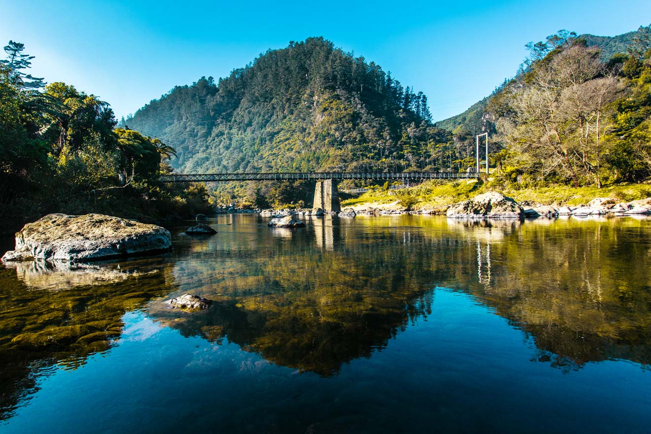 15 Things To Do in Coromandel Peninsula Karangahake Gorge reflection