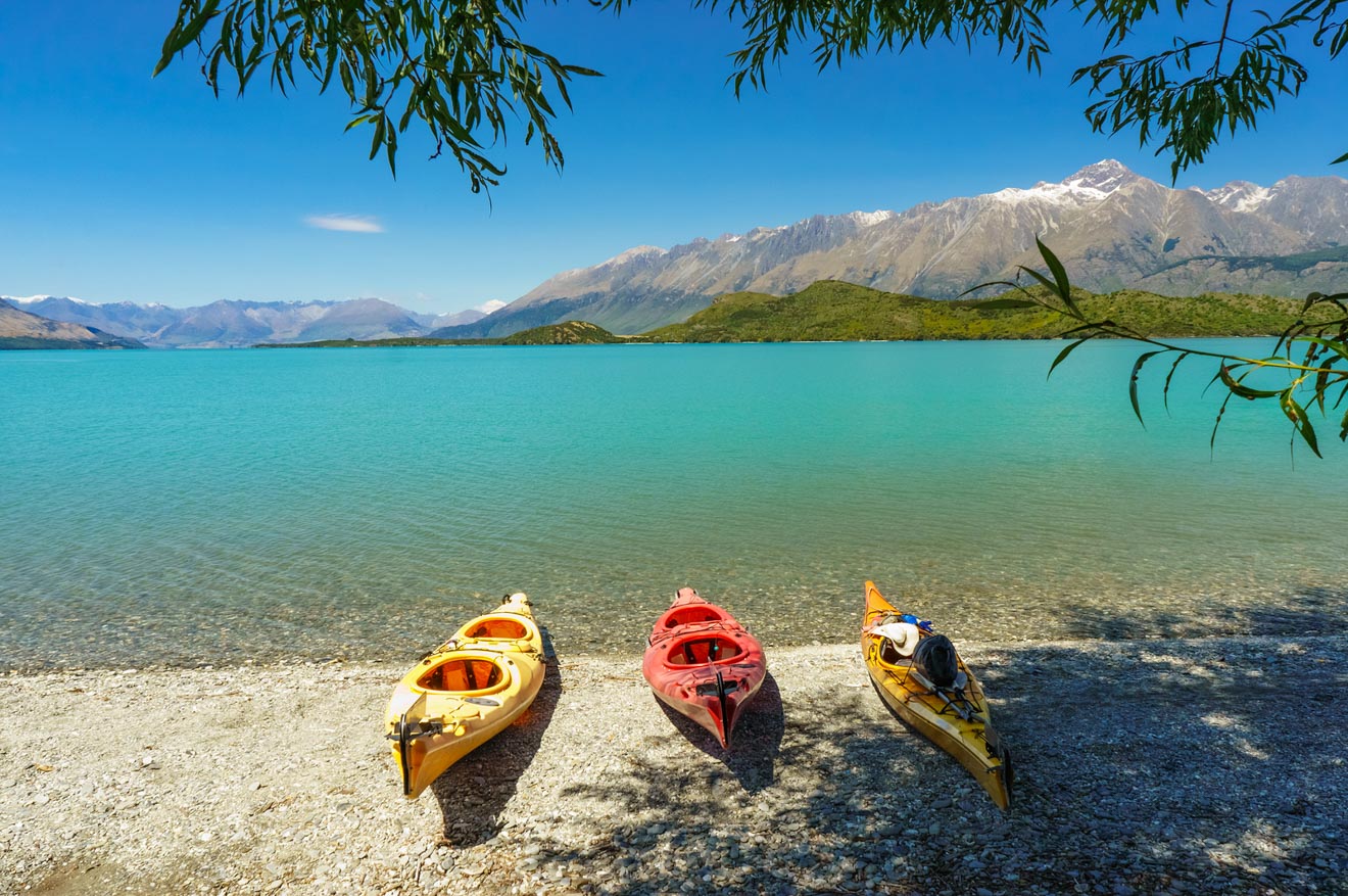 Ultimate South Island Road Trip in New Zealand kayak