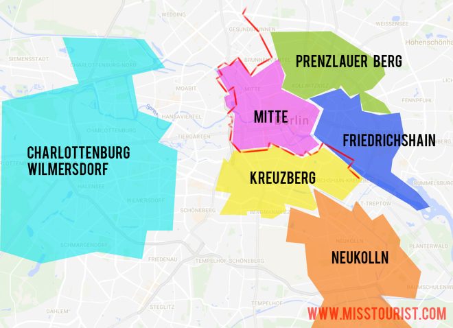 5 Best Neighborhoods To Stay In Berlin Neighborhoods Map In Berlin 660x478 