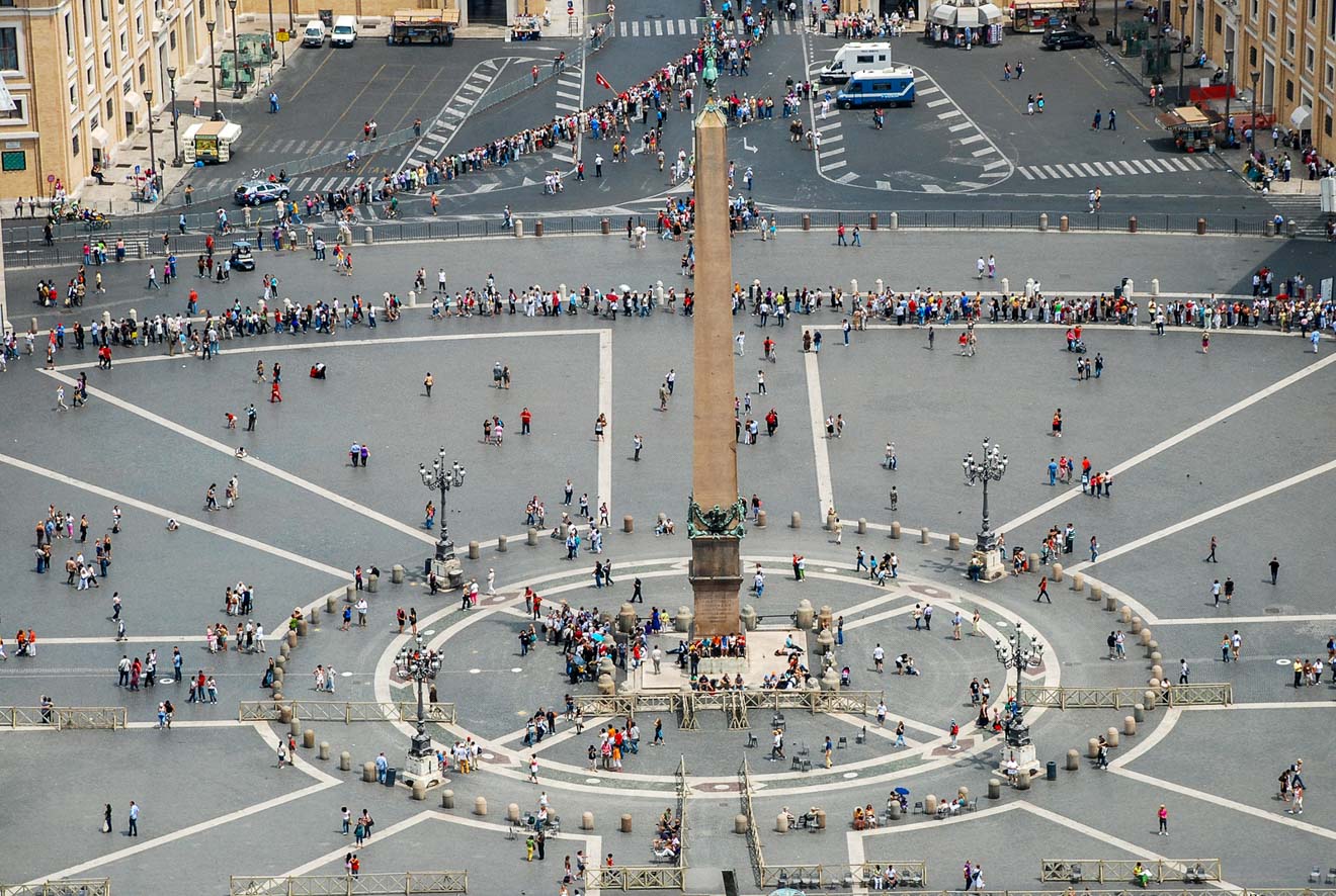 6 most crowded places in Rome and how to avoid the line San Pietro Dome view