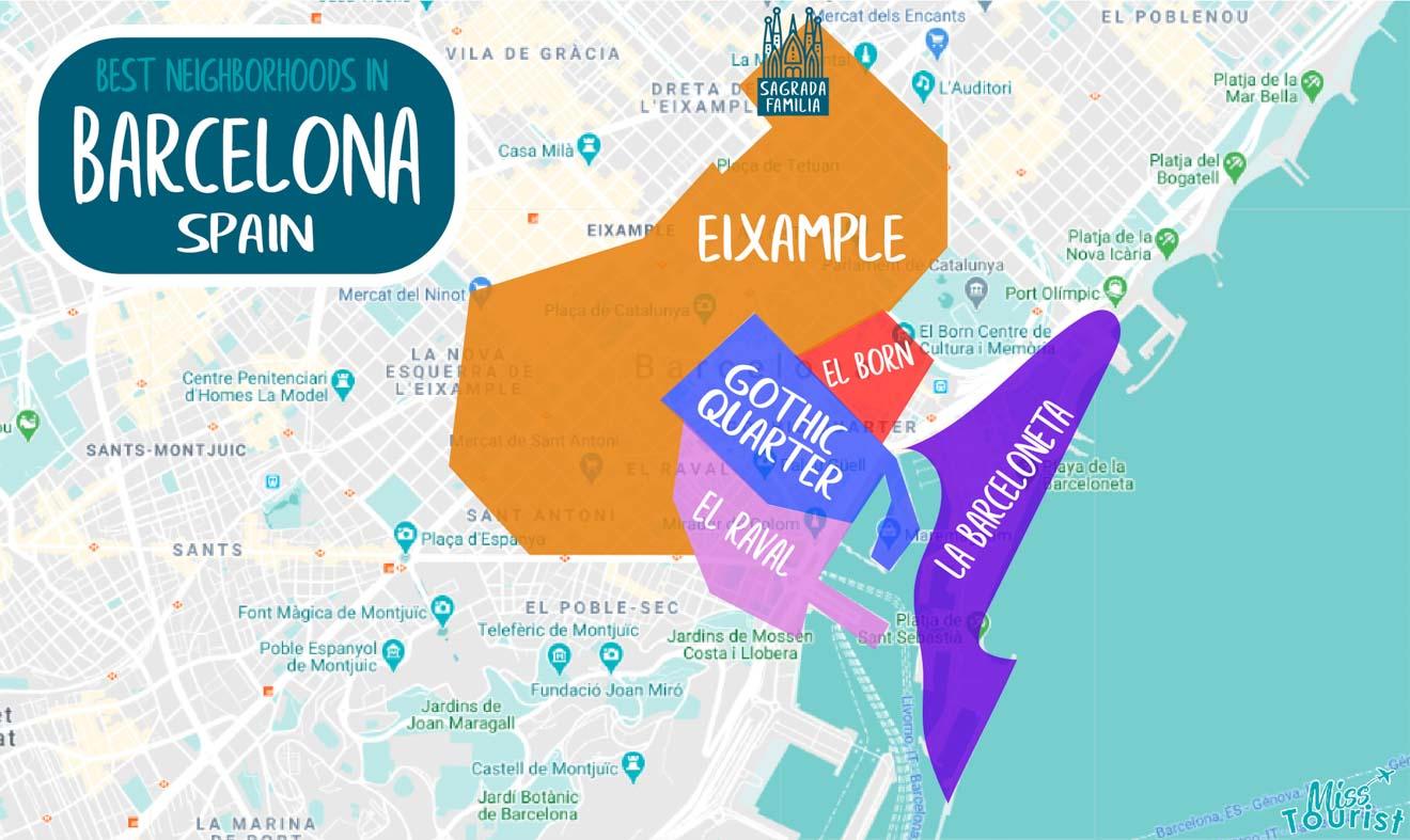 Where to Stay in Barcelona → 5 BEST Areas (+Hotels & Prices)