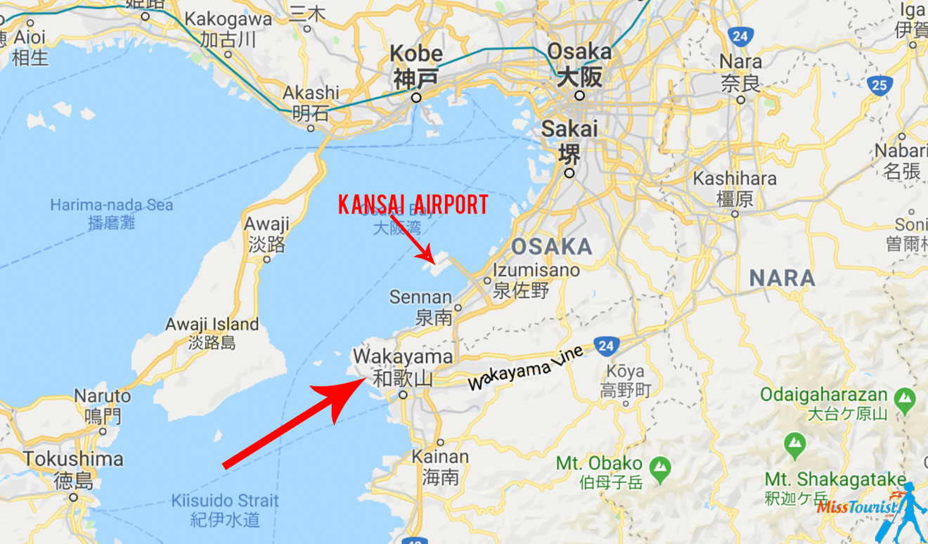 Wakayama Map