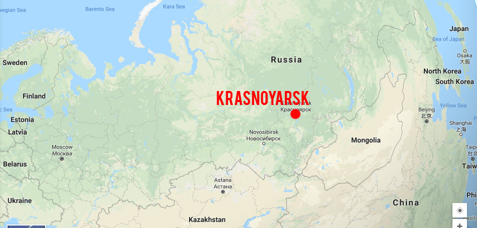 Best Hotels in Krasnoyarsk for 2019 Winter Universiade Krasnoyarsk map