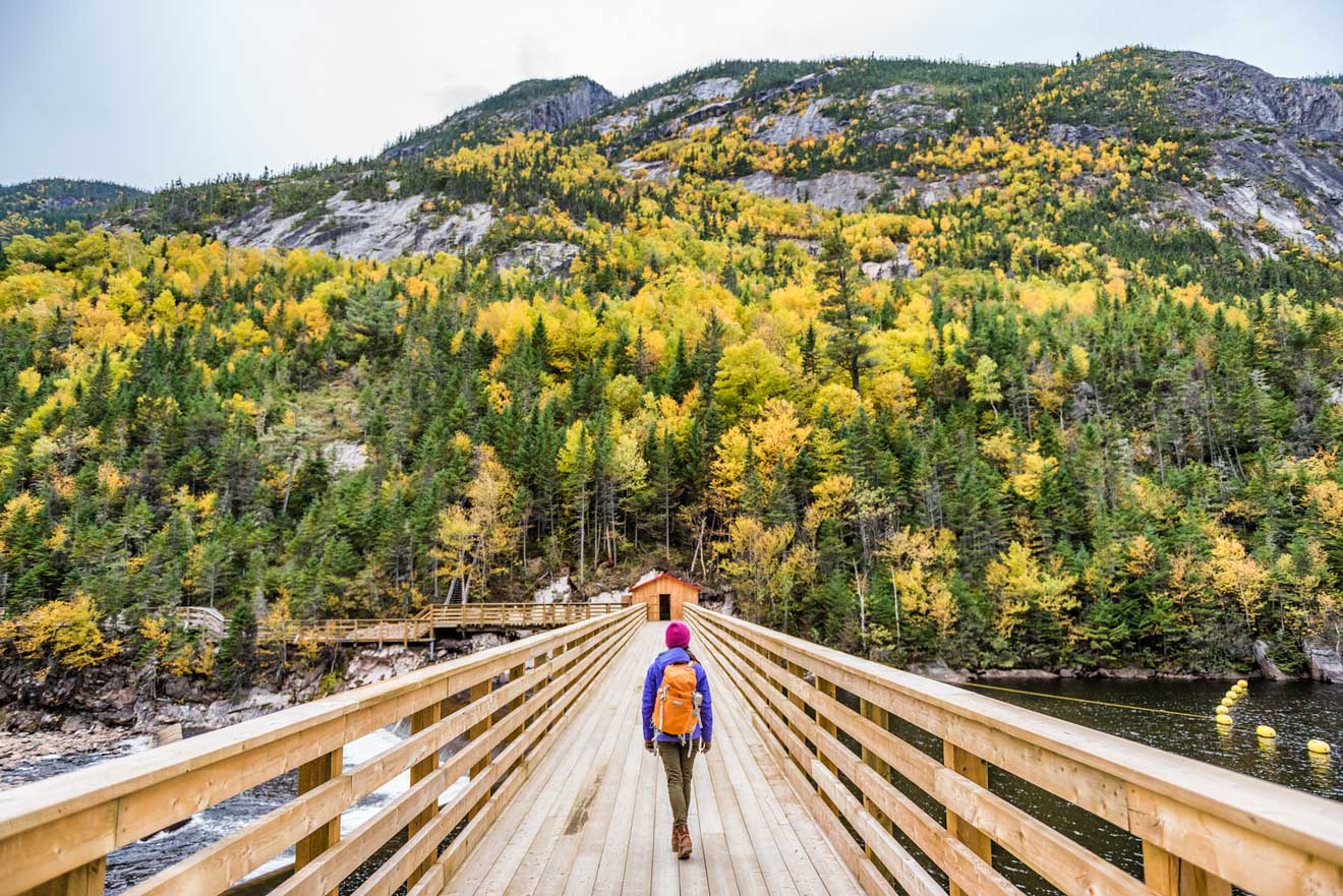 day trip from Montreal Hautes-Gorges-de-la-Riviere-Malbaie National Park