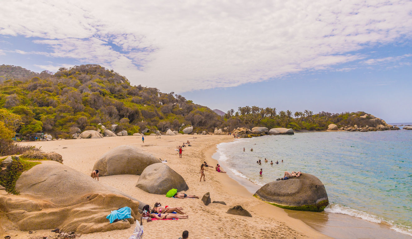 Where To Stay In Tayrona National Park Colombia beach