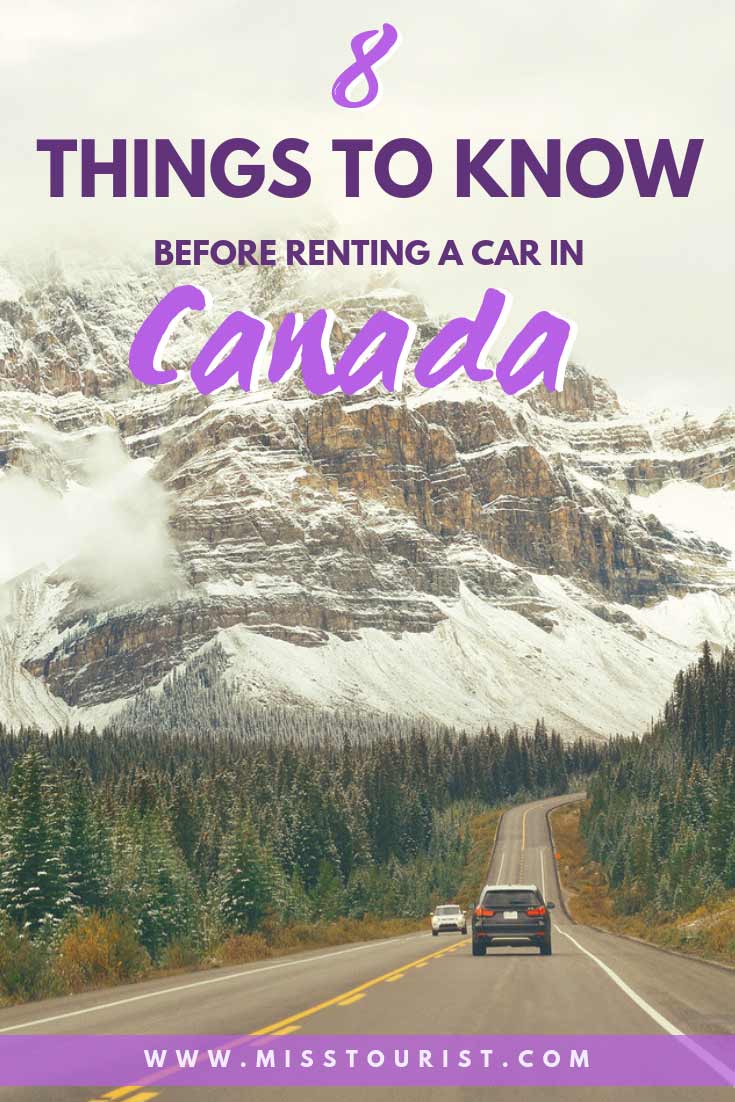 8 Important Things To Know Before Renting a Car in Canada