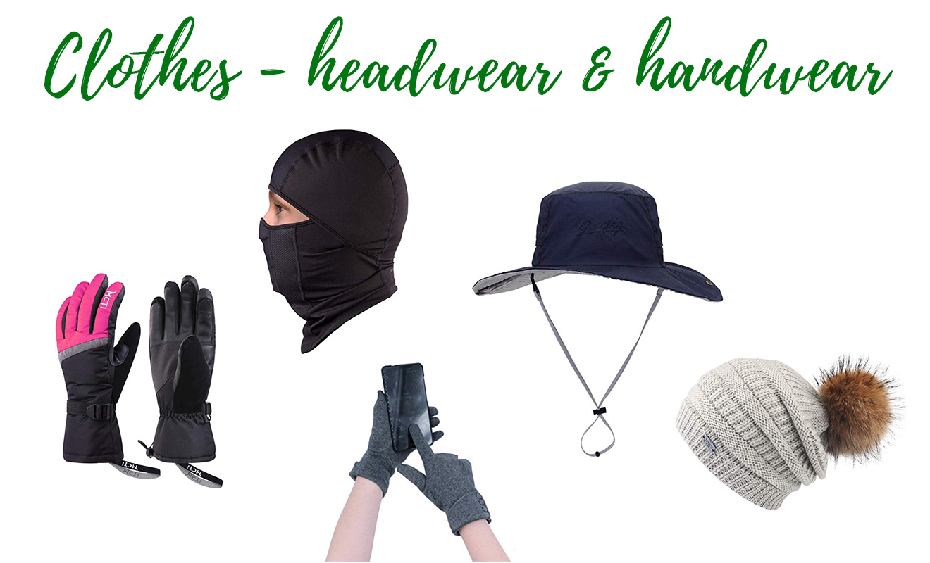 Kilimanjaro complete packing list Clothes headwear and handwear