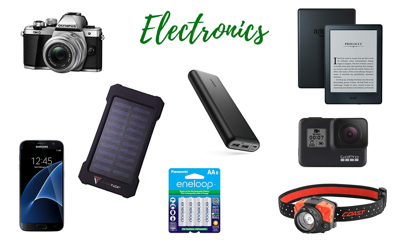 Kilimanjaro complete packing list Electronics