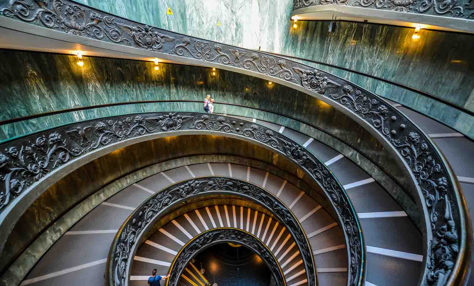Vatican Museums staircase vatican museum tickets