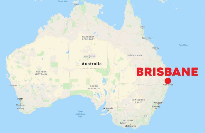 map showing brisbane australia        <h3 class=
