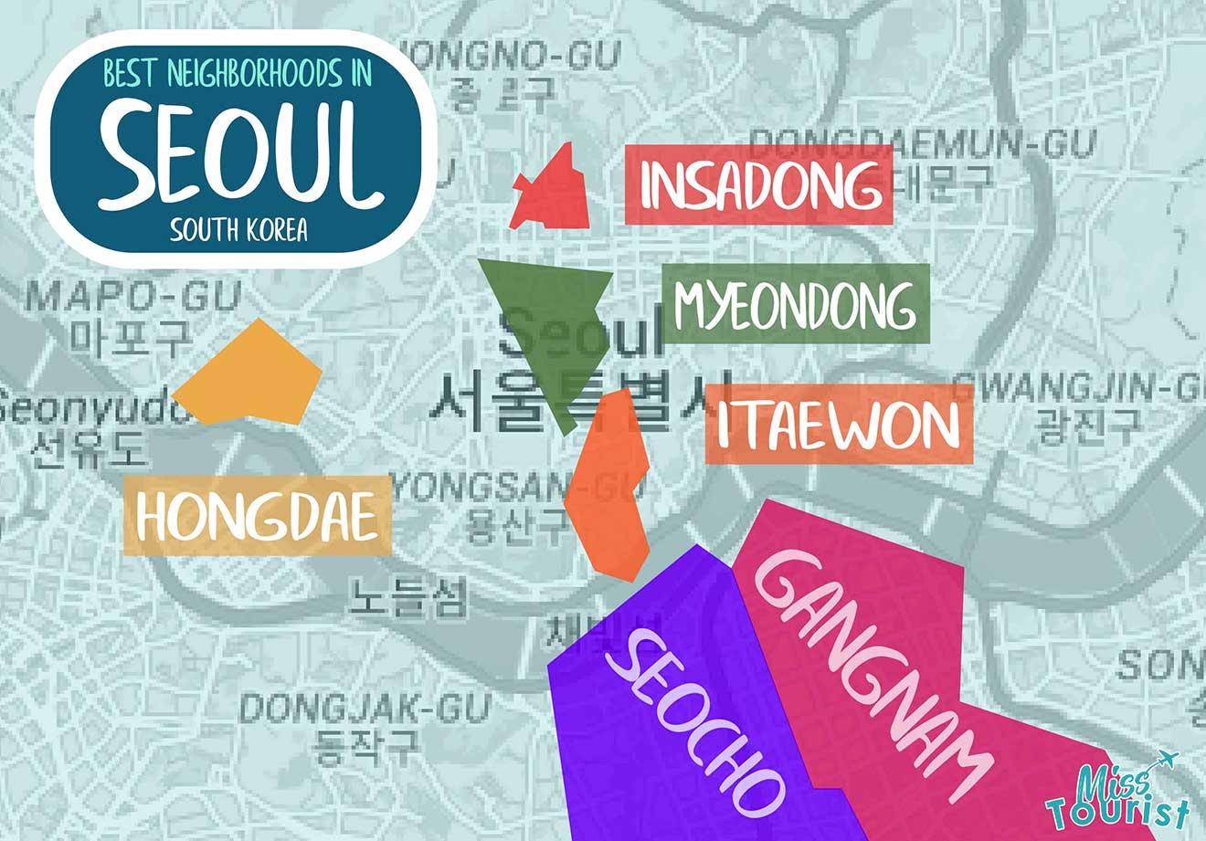 Where to Stay in Seoul → 6 Best Areas for Tourists (+map!)