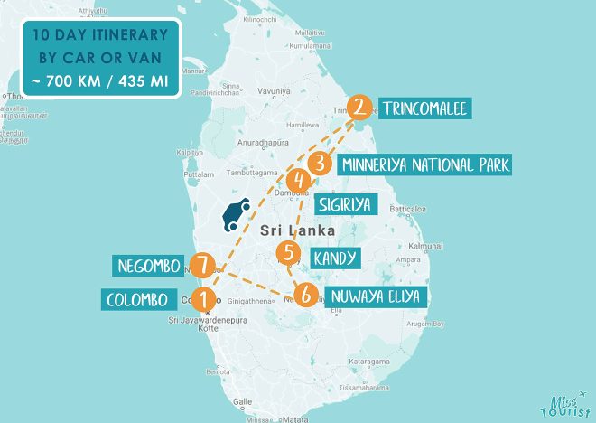 map of sri lanka