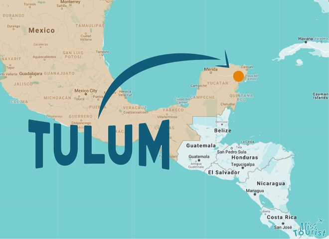 Where To Stay In Tulum Best Hotels And Areas Beach Town   TulumMap 660x479 