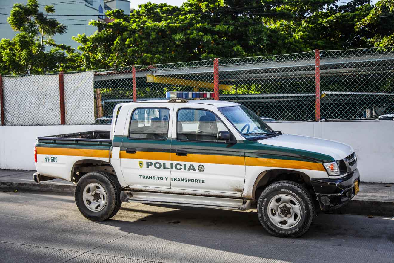 bogota colombia police car
