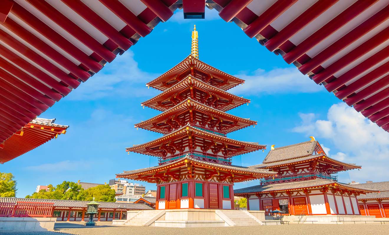 osaka japan oldest temple