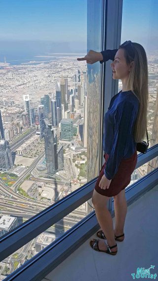 burj khalifa top view