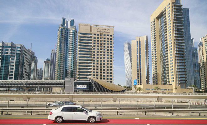 dubai cars buildings