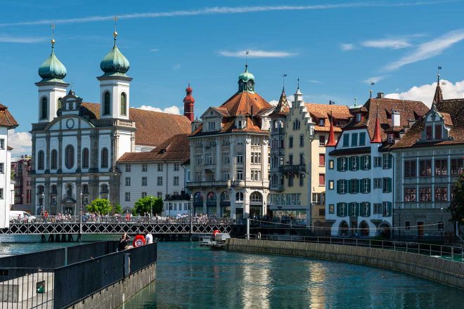 church on the zurich lake