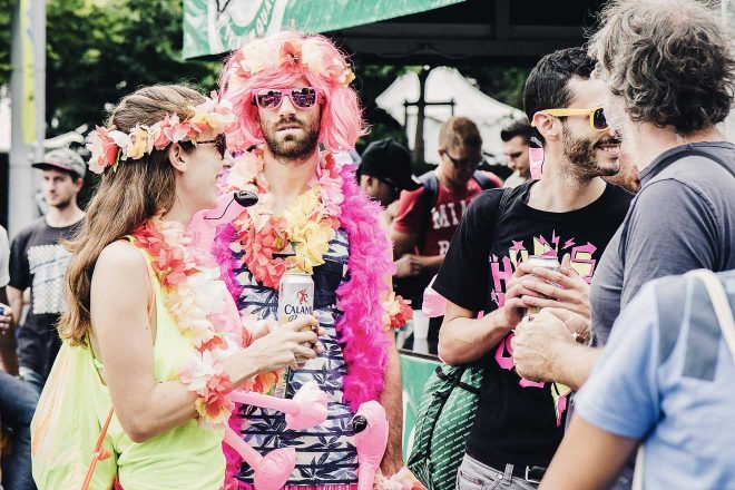 people dressed up zurich