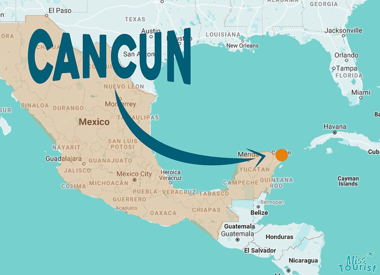 usa travel to cancun