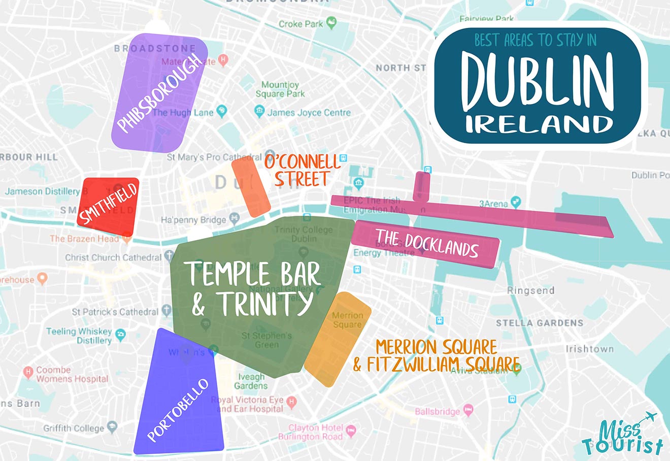 Where To Stay In Dublin → 7 Best Areas With Hotels Prices 