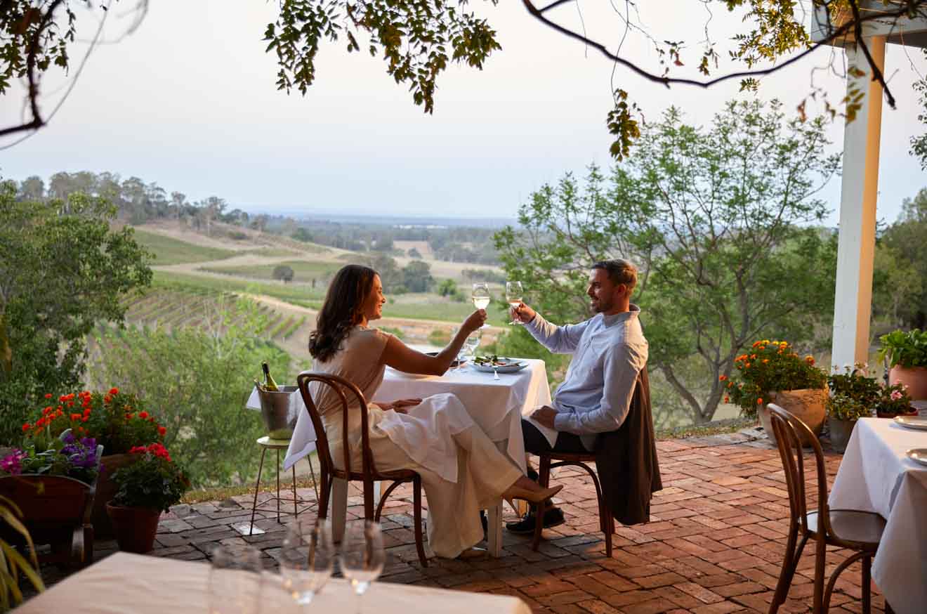 Bistro Molines, Mount View, Hunter Valley couple