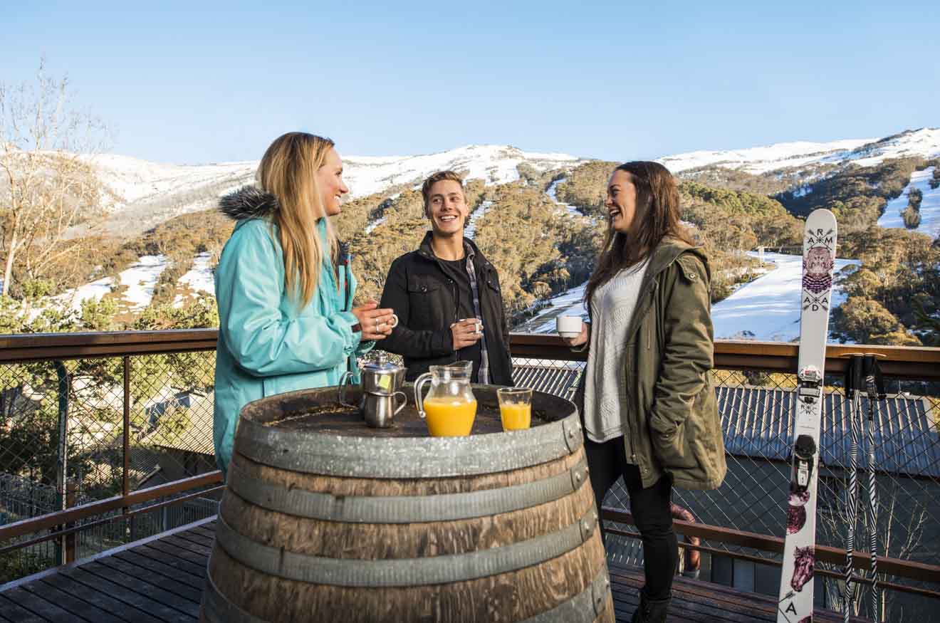 Candlelight Lodge Thredbo in the Snowy Mountains nightlife view