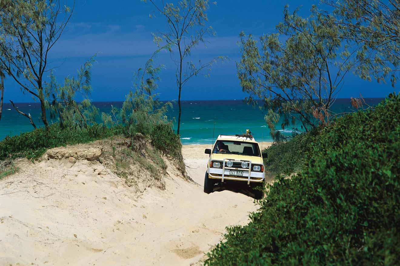 car in fraser island