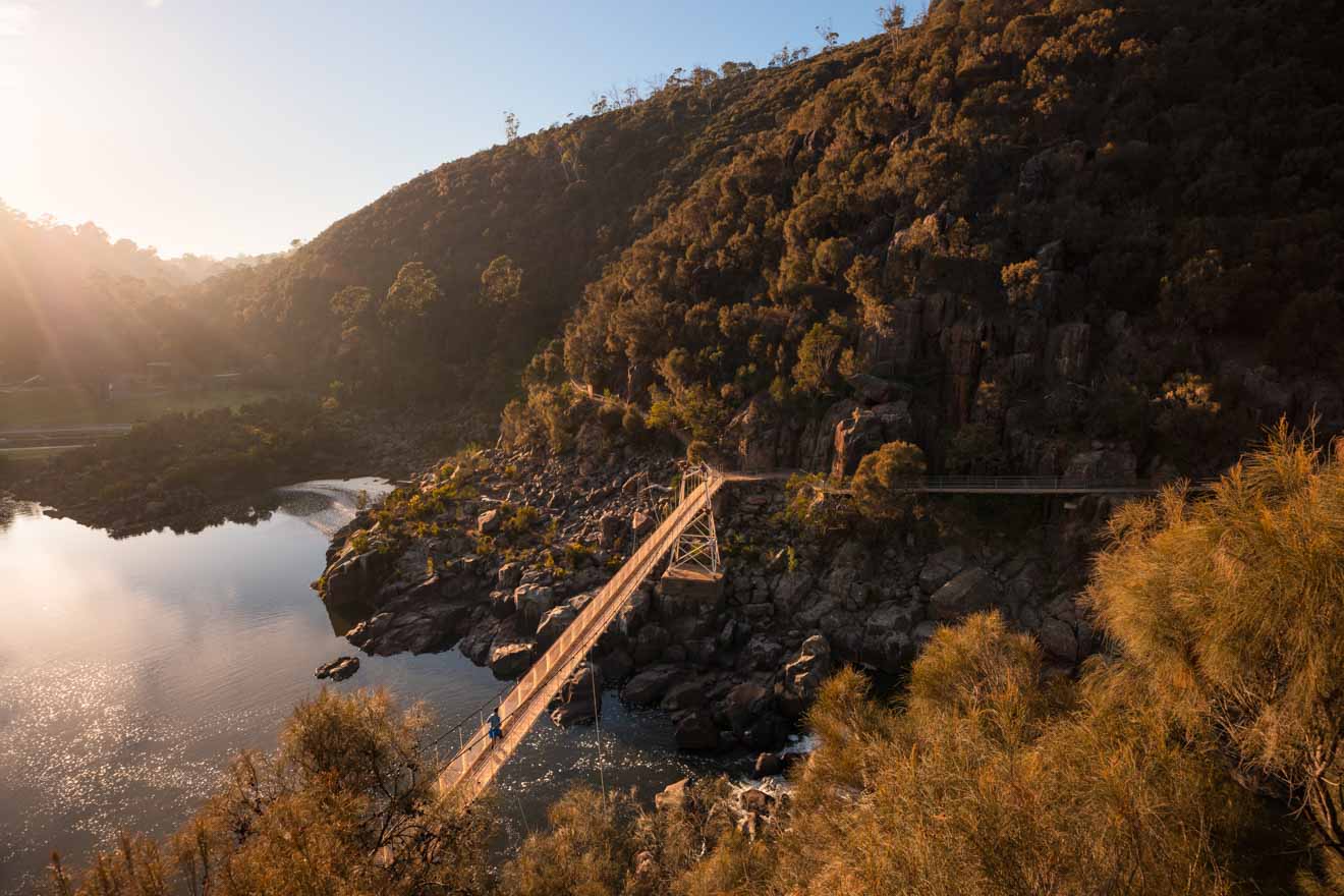 Cataract Gorge tasmania romantic