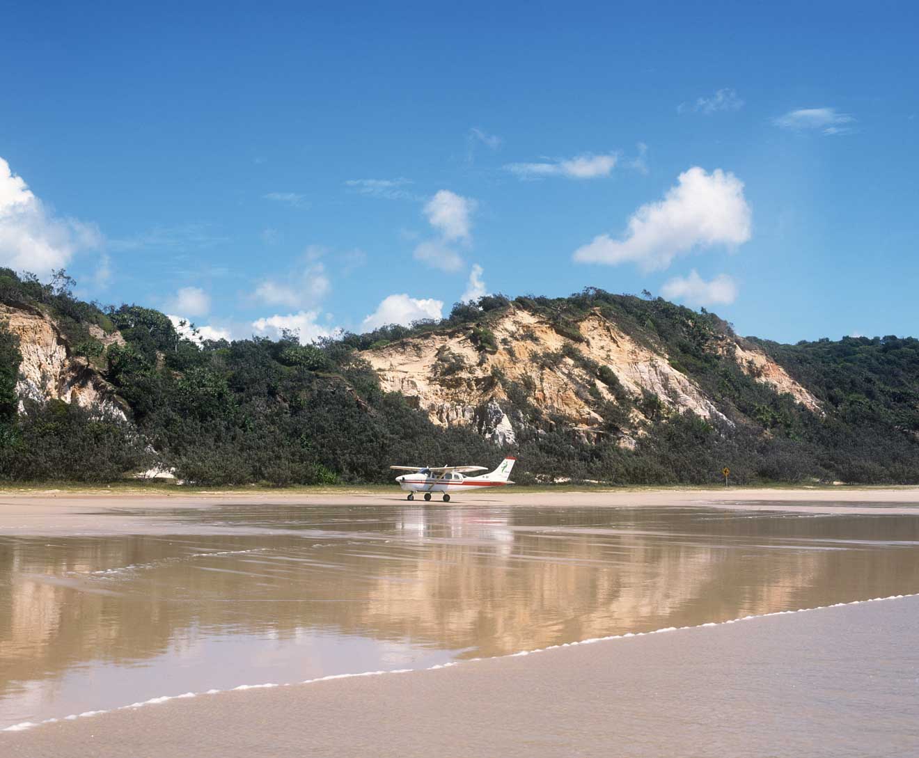 coloured sands in fraser island