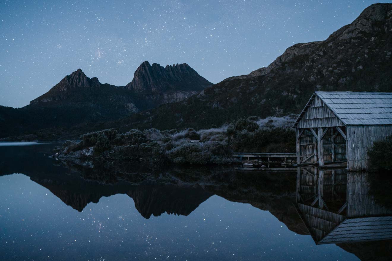 Cradle Mountain Overland track at night