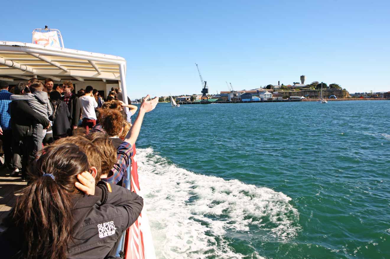 Ferry journey to Cockatoo Island Tour