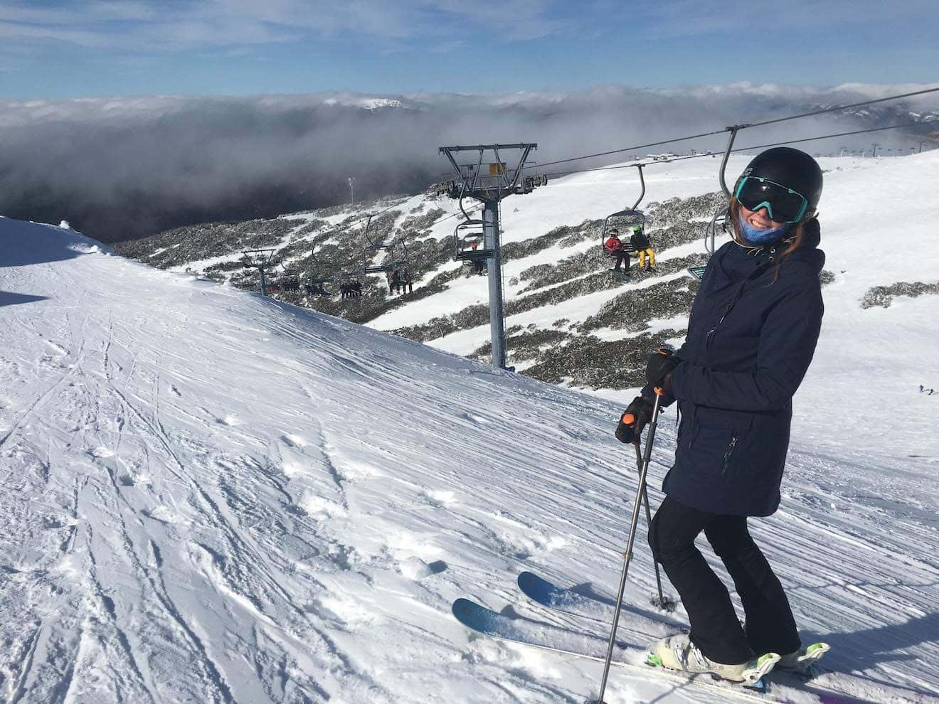 Kate skiing perisher thredbo nsw australia