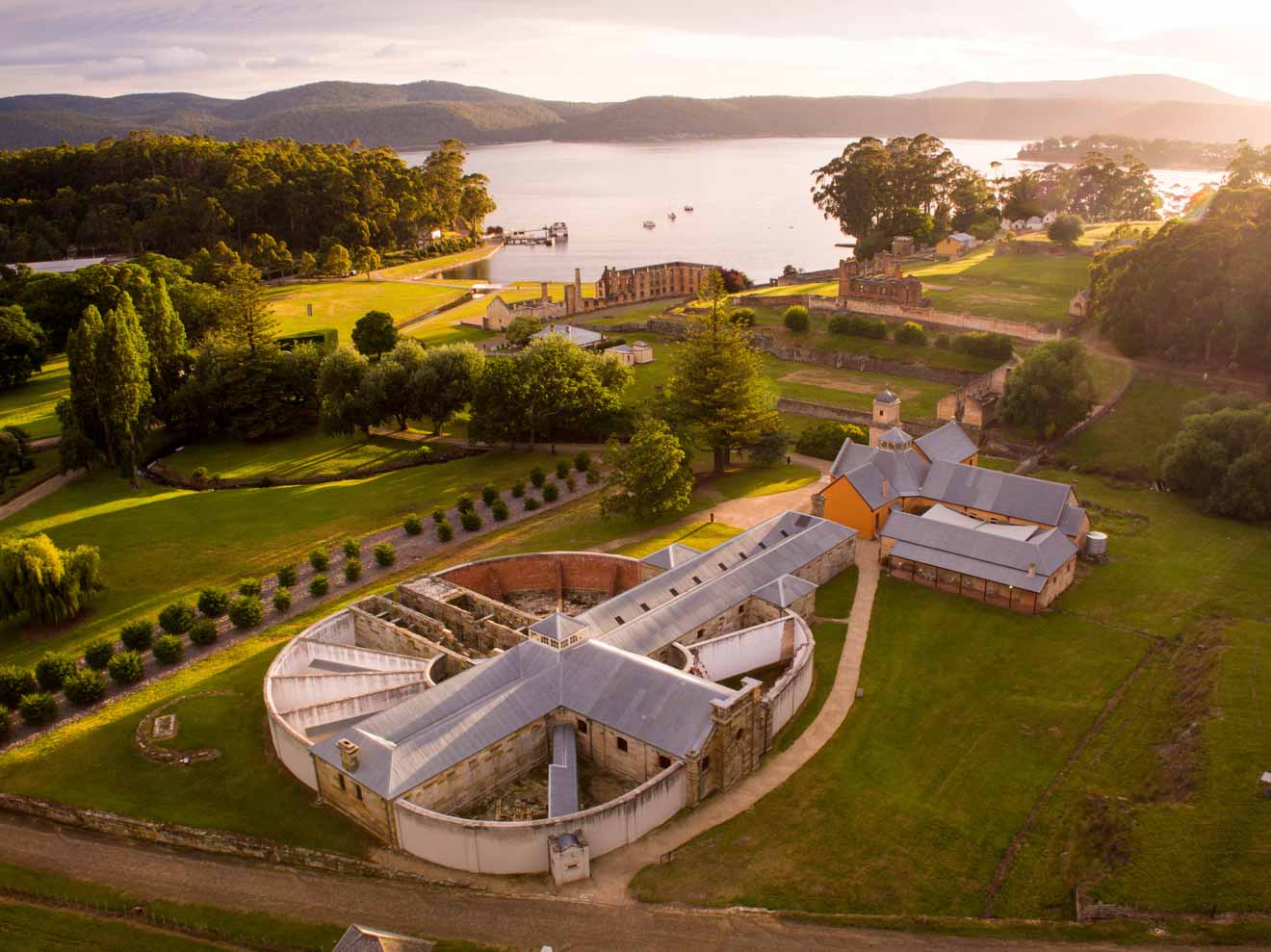 Port Arthur Historic Site tasmania Aerial view