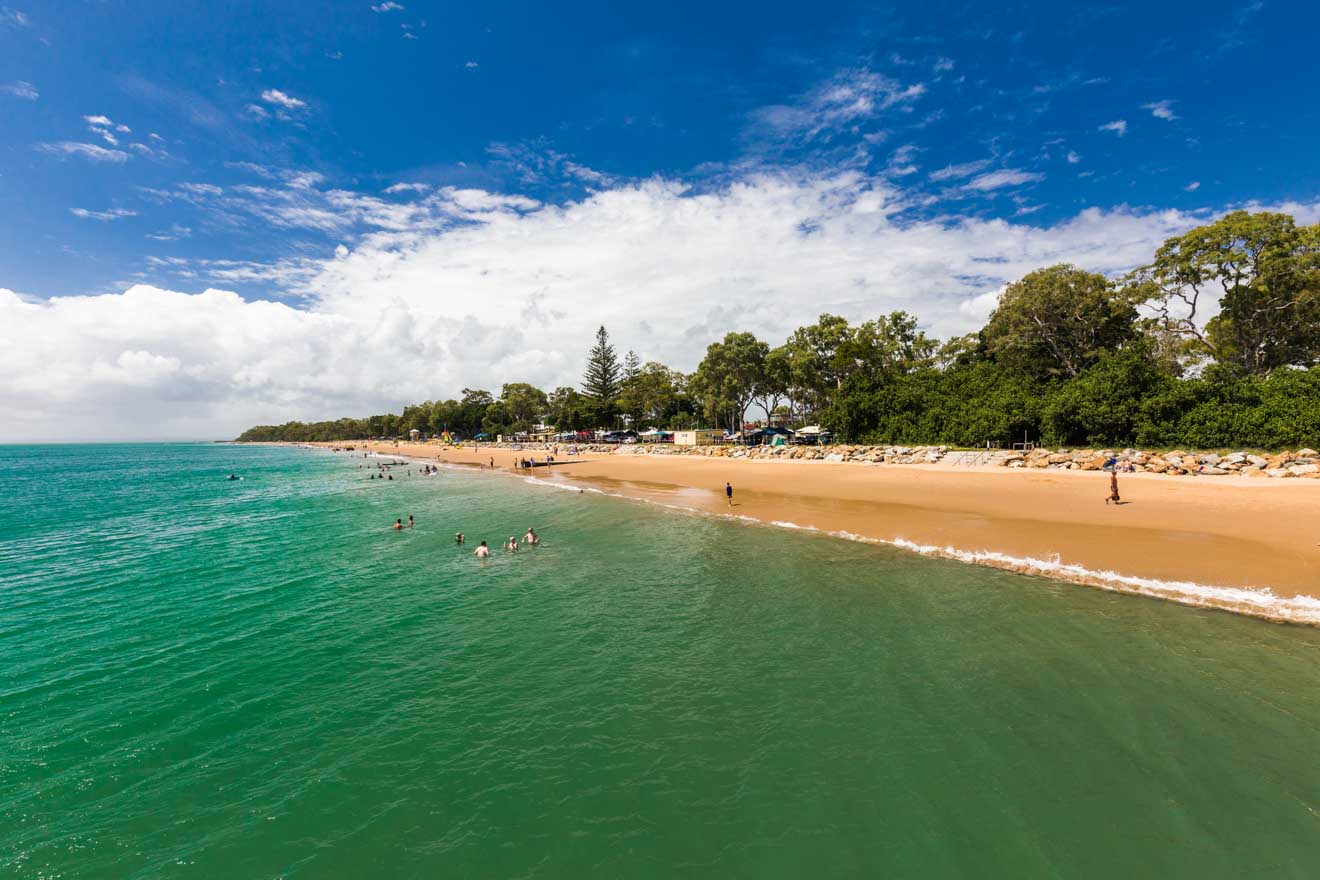 picturesque torquay beach in hervey bay