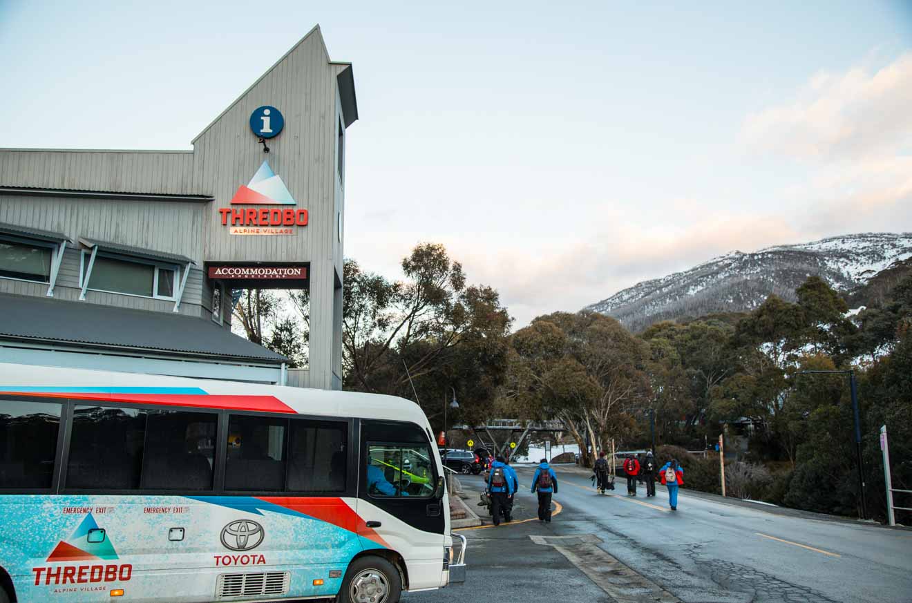 view of Thredbo Village, Thredbo transportation