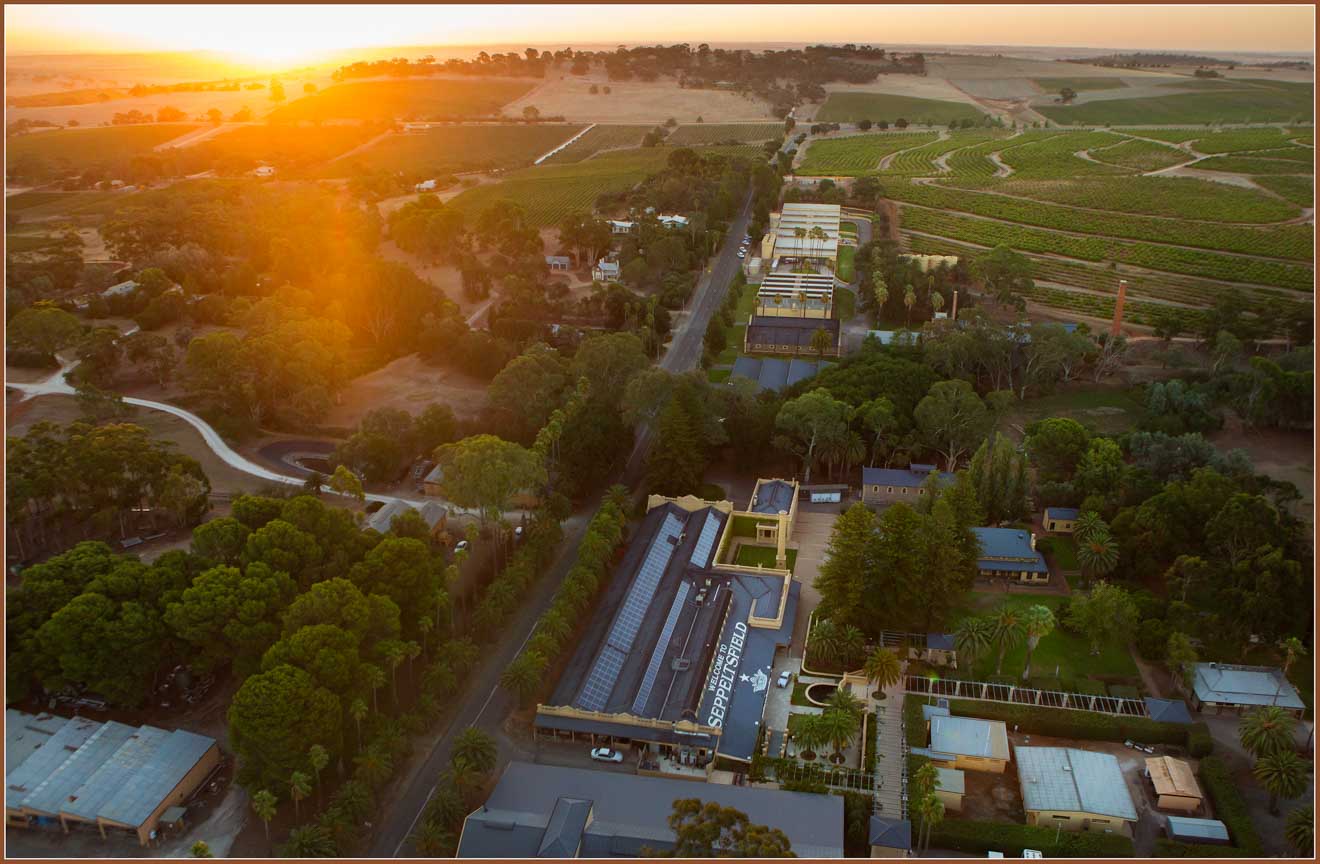 free things to do in barossa valley - Aerial view of Seppeltsfield Things to do in Barossa Valley Wineries