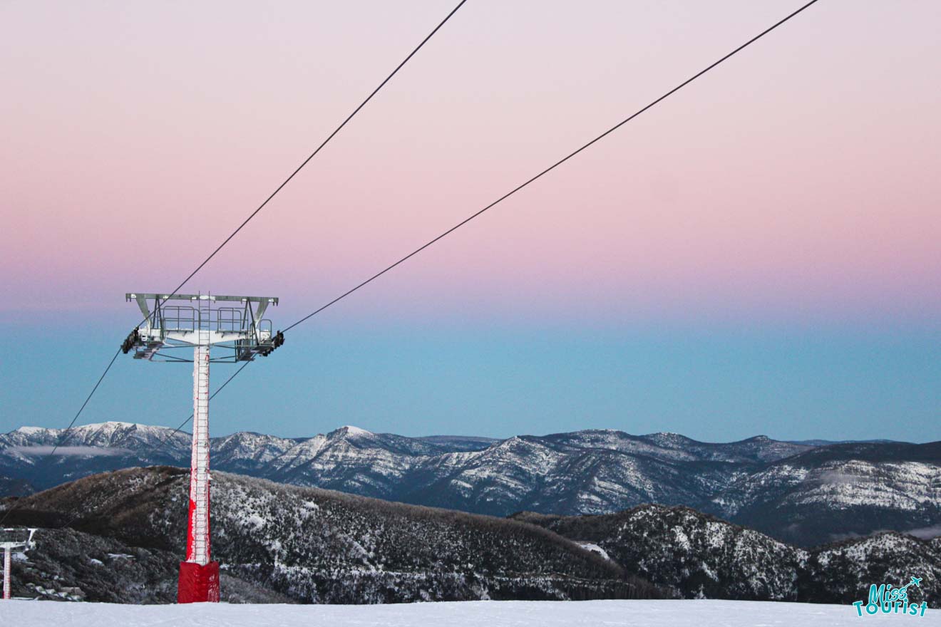 places to visit at Victoria - Buller pink sky Mt Buller or Mt Hotham